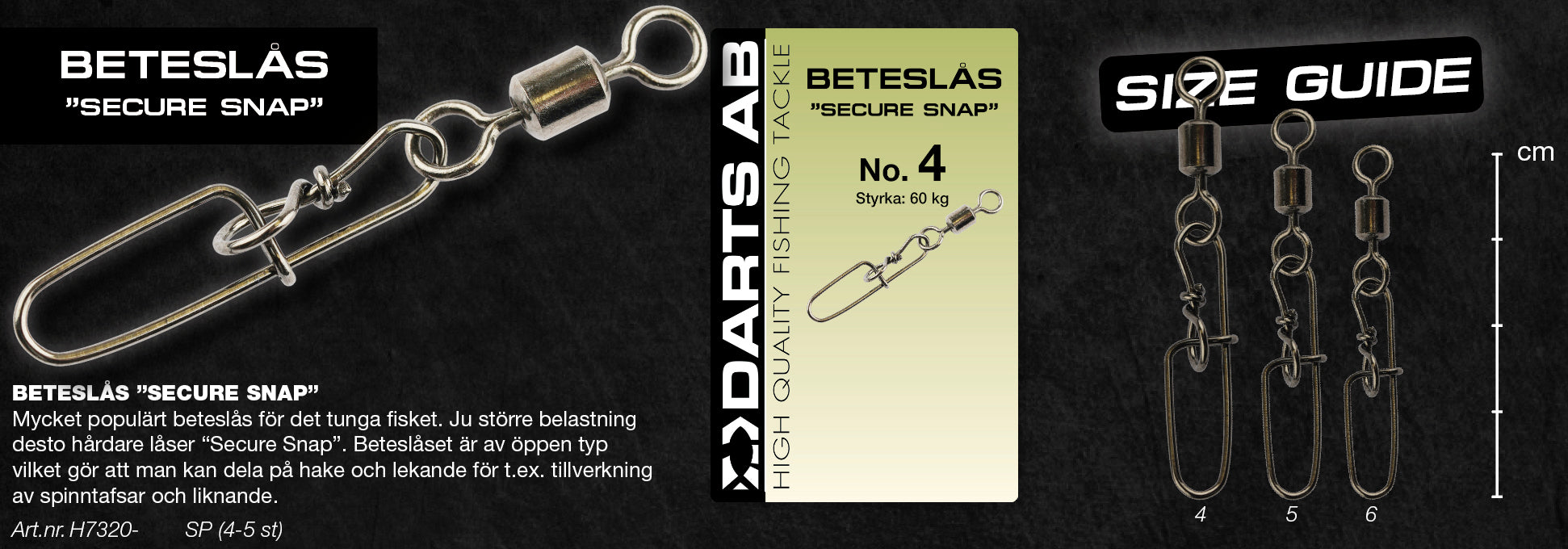 Beteslås "Secure Snap" no6 5-pack