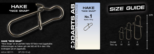 Beteslås "Nice Snap" no3 14-pack